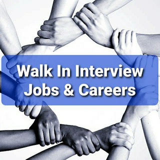 "Walk-In Interview Jobs & Careers" @walk_in_interview Telegram арнасының аватары