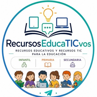 Avatar del canal de Telegram "Recursos EducaTICvos 👩‍🏫🏫👨‍🏫" @recursoseducaticvos