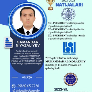 ERUDIT NS. Niyazaliyev Samandar. - TgScanner
