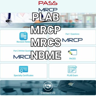 Avatar of Telegram channel "PLAB, MRCP, MRCS, NBME" @plab_mrcp