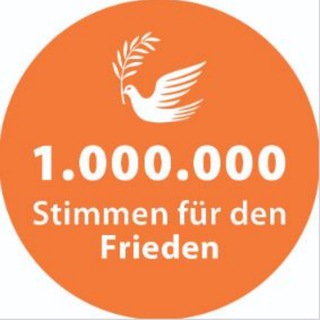 Avatar del canal de Telegram "1.000.000 Stimmen für den Frieden" @einemillionstimmenfrieden