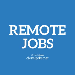 Avatar of Telegram channel "Remote Jobs" @remotejobss