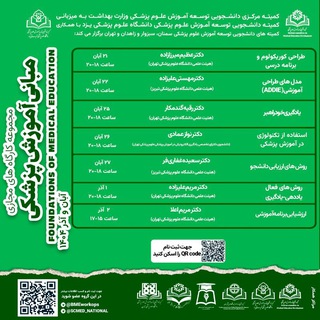 مجموعه کارگاه های مبانی آموزش پزشکی - TgScanner