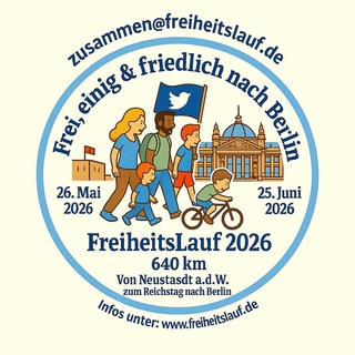 Аватар Телеграм канала "Freiheitslauf 2026 - Infokanal" @freiheitslauf2026_infokanal
