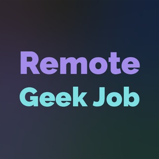 Аватар Телеграм канала "RemoteGeekjob" @remotegeekjob