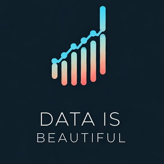 Avatar of Telegram channel "Data Is Beautiful | Infographics | Data Visualization | Data Analysis" @dataisbeautifuru